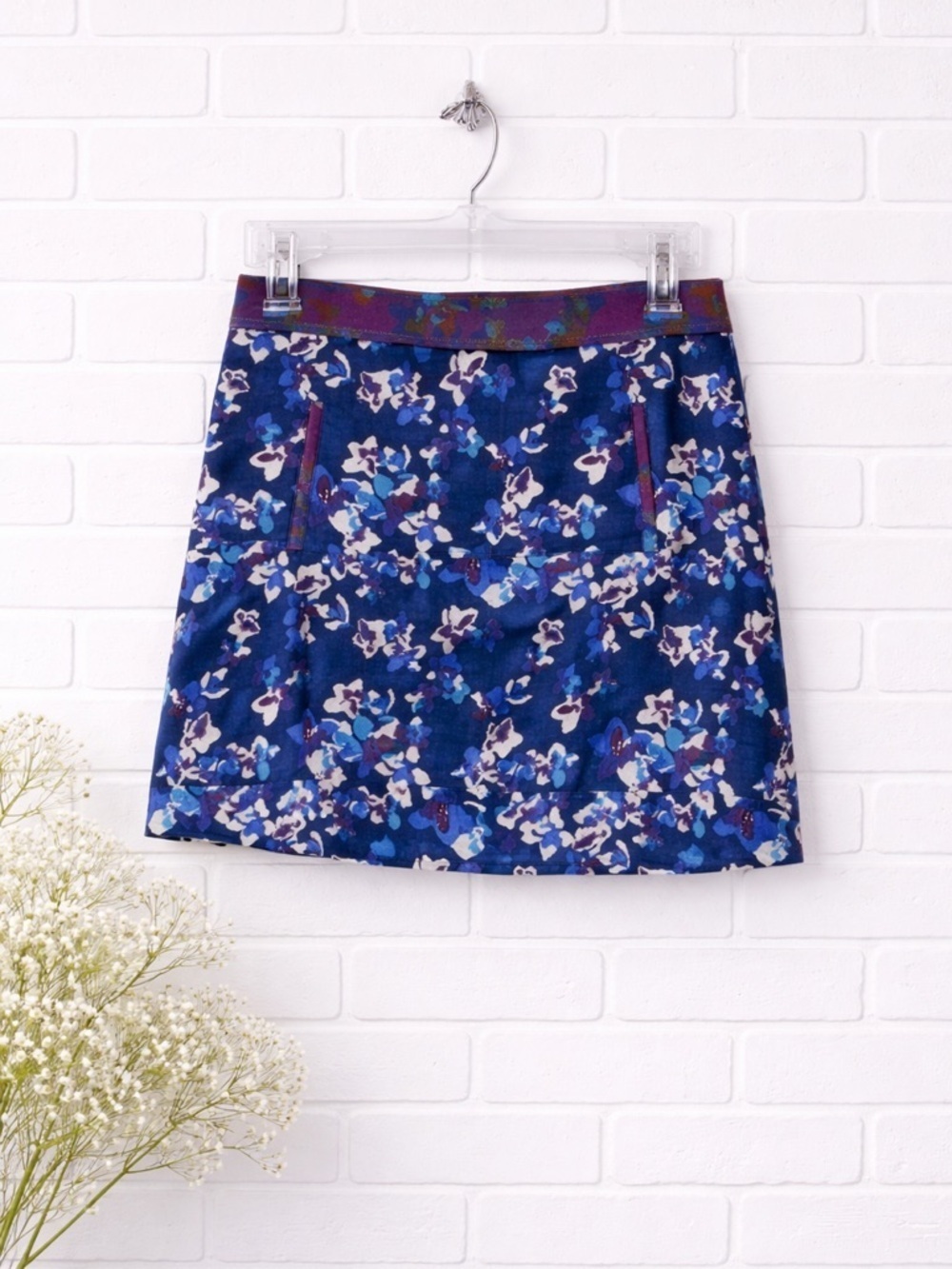 Anthropologie Maeve NWT Cardana Floral Print Mini Skirt Size 4